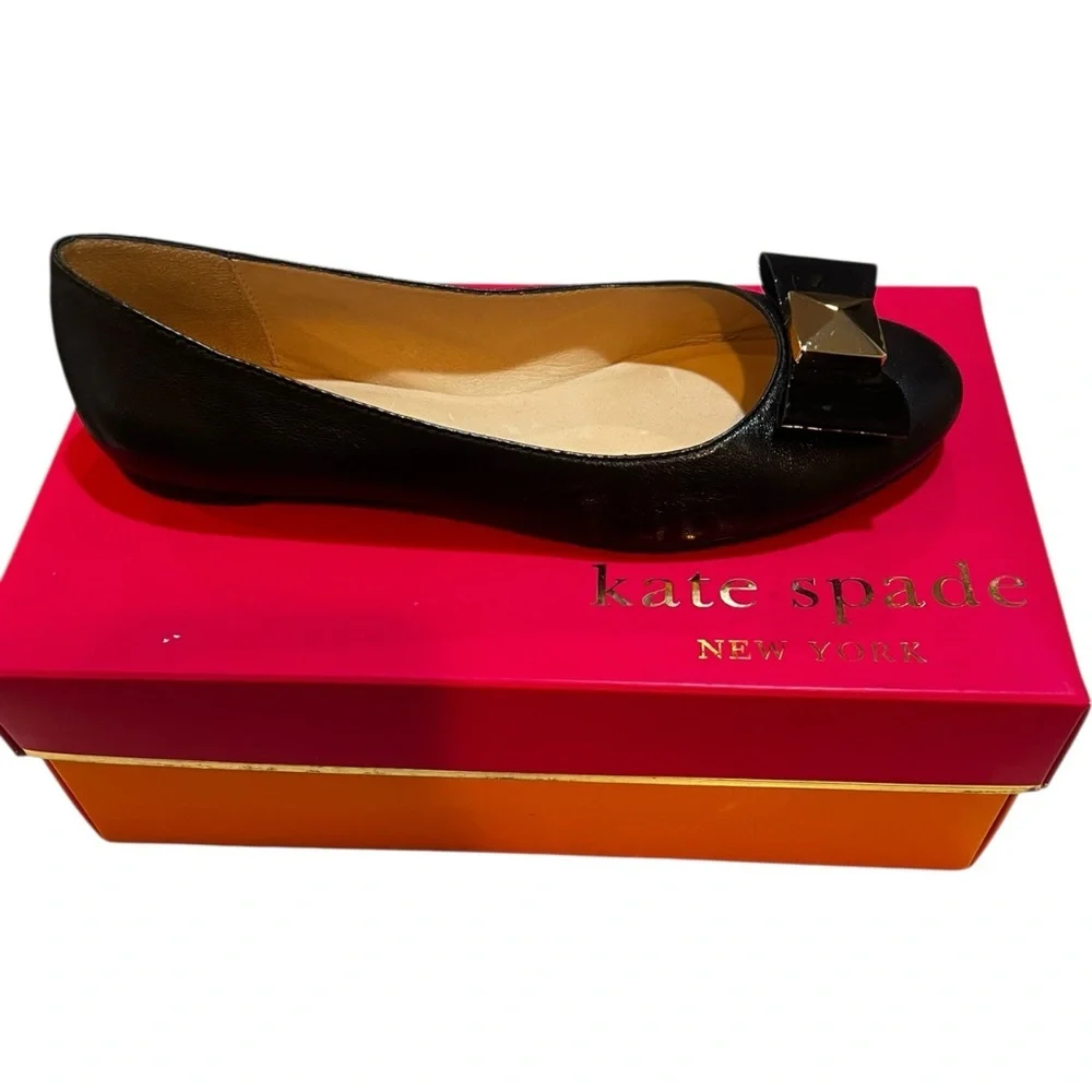 Kate Spade Black Tula Ballet Flats 8 Brand New!